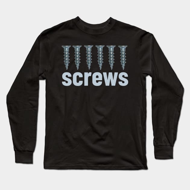 Screws Long Sleeve T-Shirt by Pirino